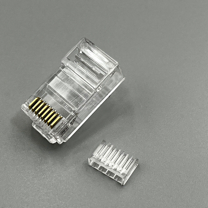RJ45千兆網線六類水晶頭2件套 非屏蔽分體設計，打造穩定網絡連接